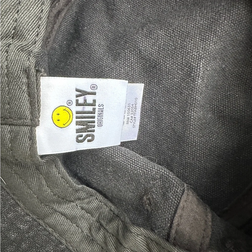 Urban Outfitters Smiley Black Bucket Hat